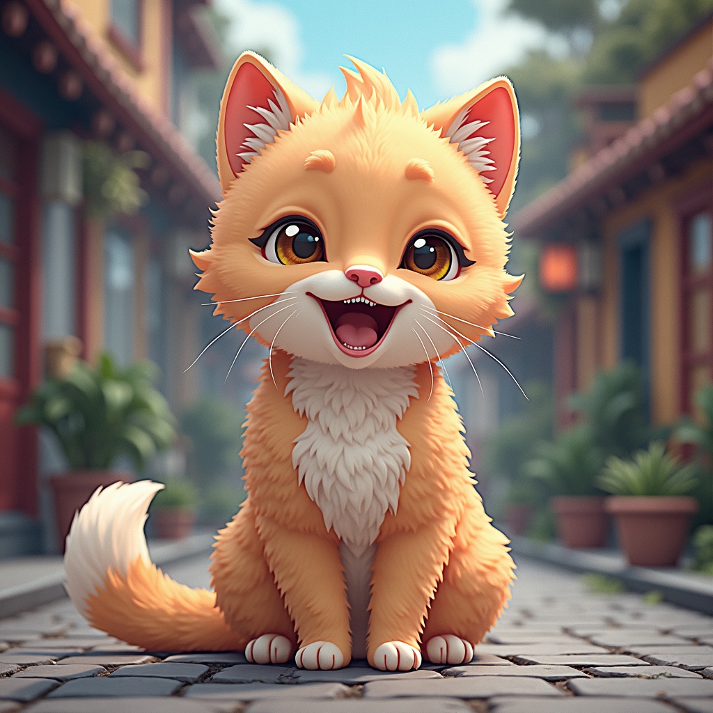 AI generated image by FLUX.1: 一只猫
