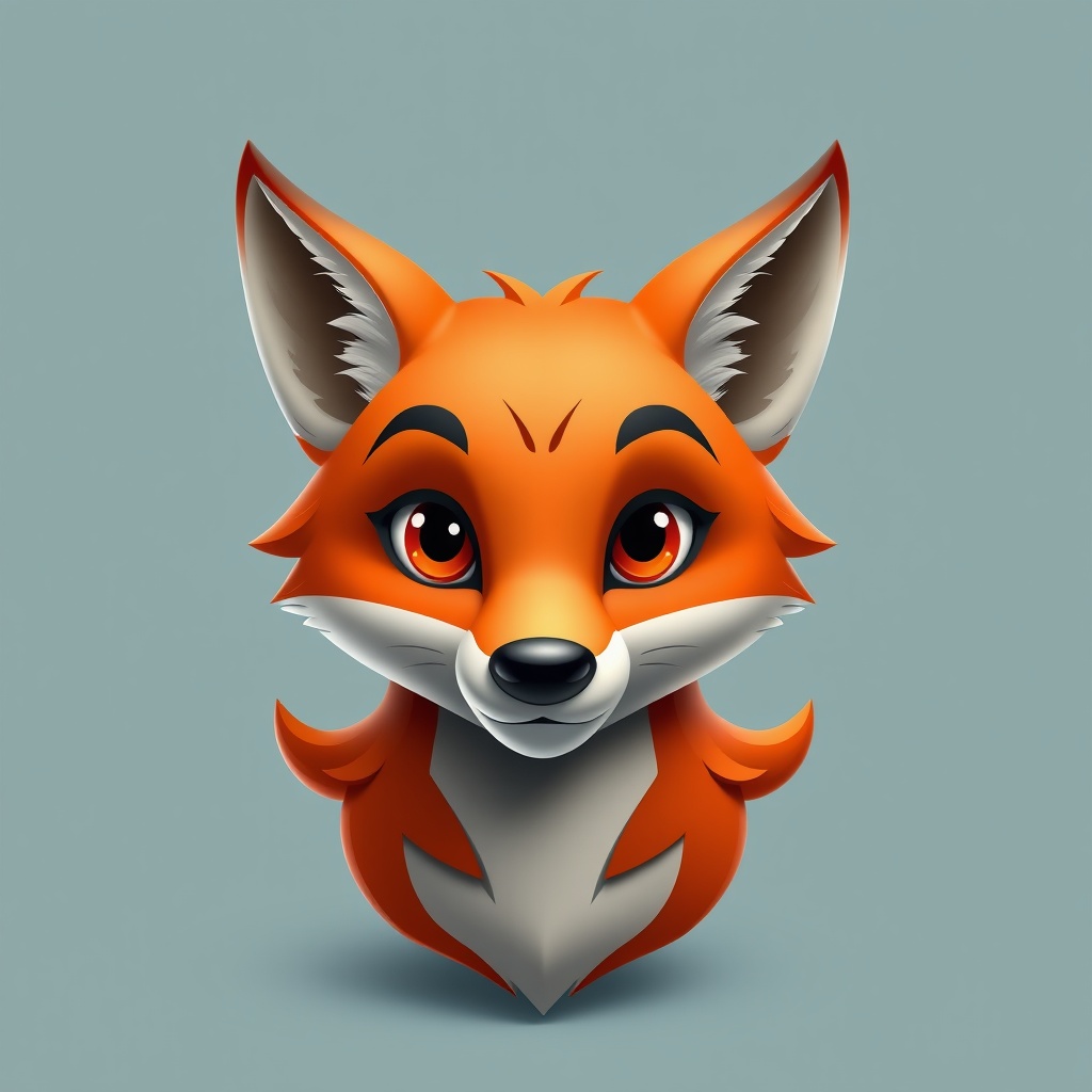 AI generated image by FLUX.1-schnell: Generate a 3D-style character in high resolution that represents the visual identities, graphic design, branding, and the art could be in the Disney style based on the face of a fox.