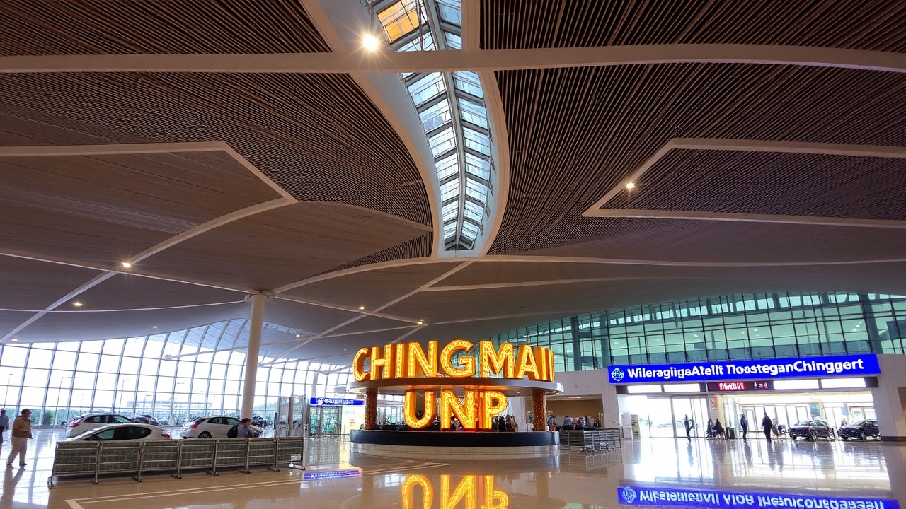 AI generated image by FLUX.1-schnell: Chiangmai international airport