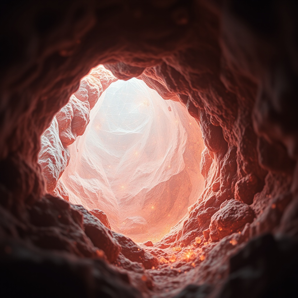 AI generated image by FLUX.1-schnell: An asshole with glowing textures