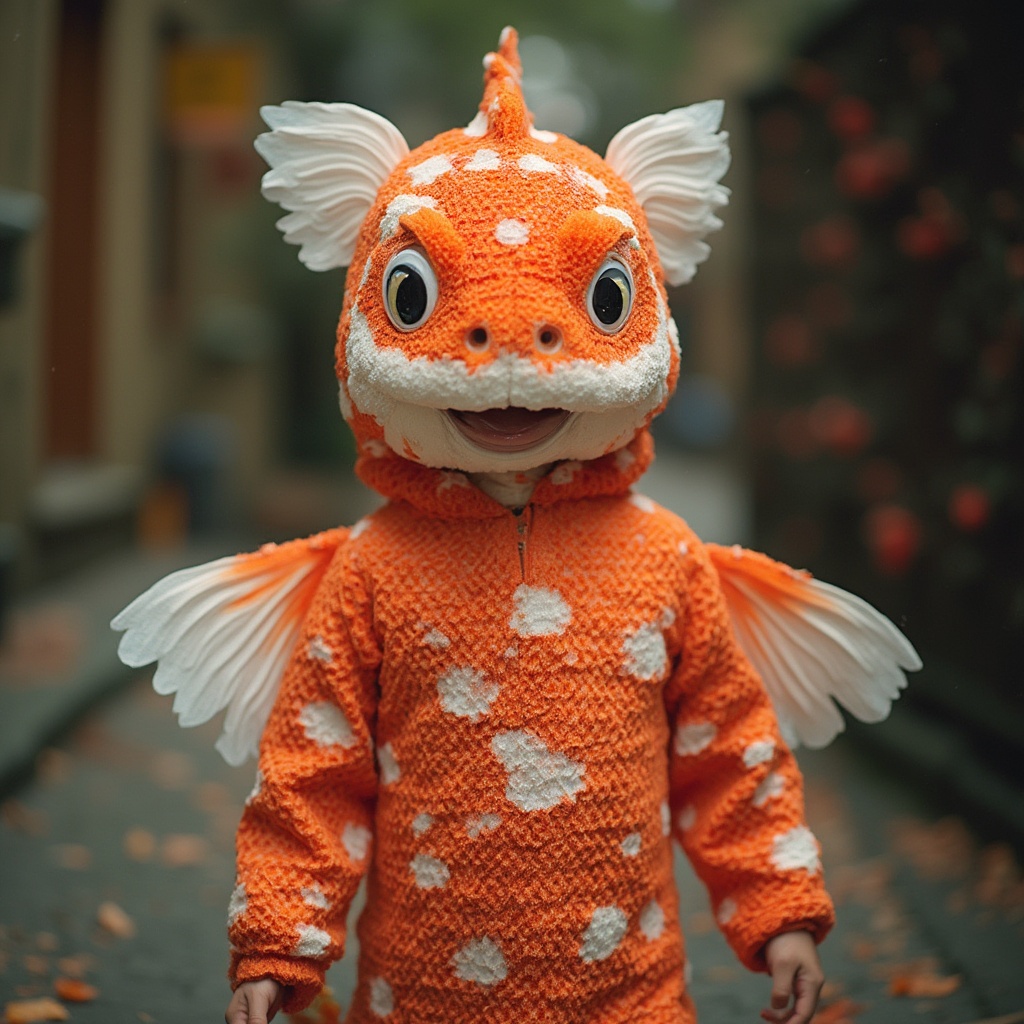 AI generated image by FLUX-Realism-Lora: Koi fish costume

