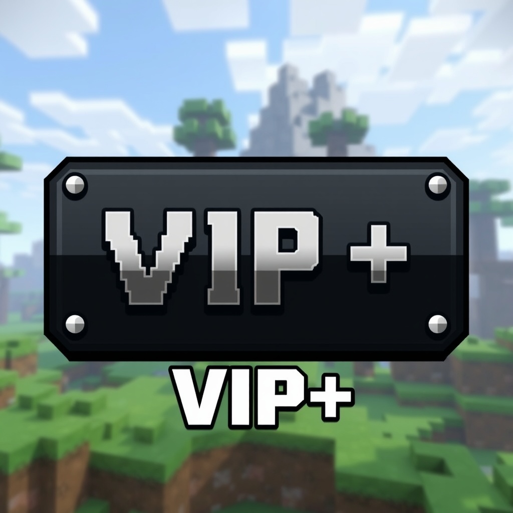 AI generated image by FLUX.1-schnell: create me a image for the rank "VIP+" for my tebex webstore minecraft.  