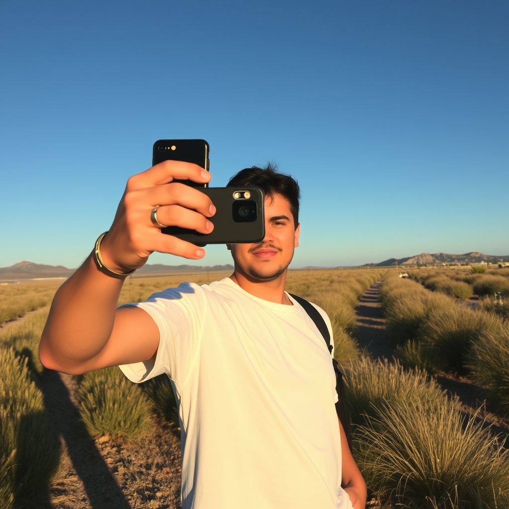 AI generated image by FLUX.1-schnell: image The Last selfie 
