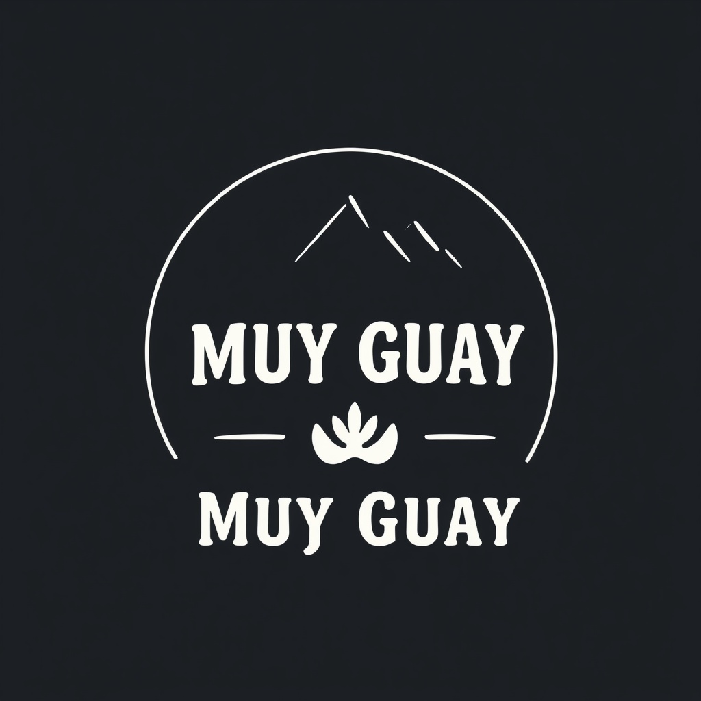 AI generated image by FLUX.1-schnell: Necesito un logo minimalista con toques rústicos y relajado para mi marca de productos uruguayos 'Muy Guay'. El logo debe reflejar los valores de calidad, tradición, optimismo, comodidad y practicidad. Debe ser atractivo para un público joven y activo que disfruta de actividades al aire libre y busca productos duraderos y funcionales. Me gustaría que el logo utilizara los colores de la bandera de Uruguay (azul, blanco y amarillo), así como el negro y el gris. Estoy abierto a sugerencias sobre cómo combinar estos colores y qué elementos visuales utilizar".
"Busco un logo minimalista y relajado para mi marca de productos uruguayos 'Muy Guay'. El logo debe transmitir los valores de calidad, comodidad y practicidad. Debe ser adecuado para un público que valora la comodidad y la practicidad en su día a día, y que busca productos confortables y fáciles de usar. Me gustaría que el logo utilizara una tipografía moderna y una paleta de colores neutros y tranquilos, con toques de los colores de la bandera de Uruguay. Utiliza una combinación de tipografías entre alguna San Serif y alguna Script