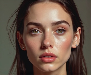 AI generated image by FLUX.1-image-to-image: Preserve the exact facial structure, age, expression, and identity of the reference image.
Do NOT change age, gender, or facial proportions.
Transform the image into a subtle digital painting style,
keeping realistic skin texture, natural imperfections,
muted colors, painterly brush strokes,
soft ambient lighting.
