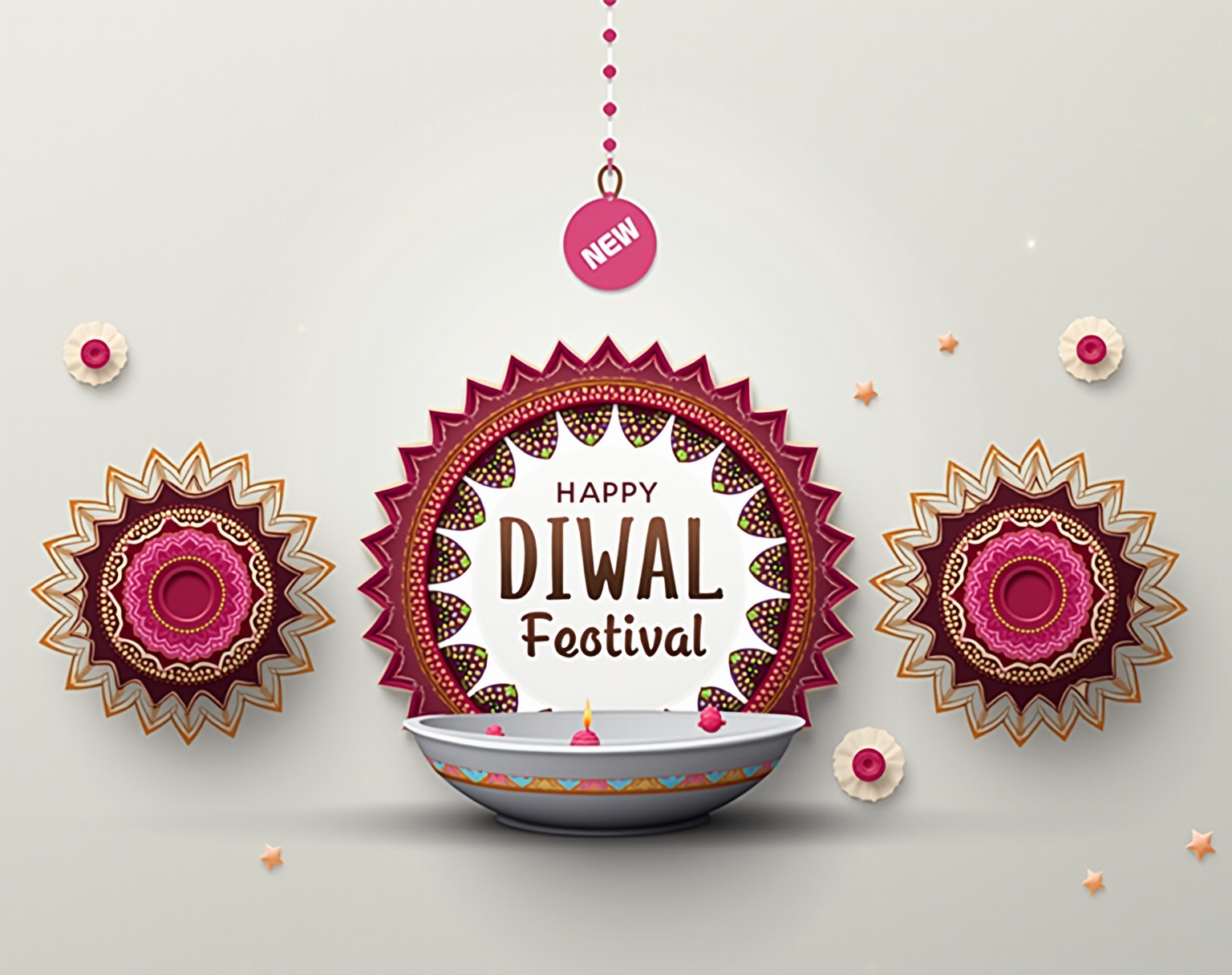 AI generated image by FLUX.1-image-to-image: generate a promotion template with diwali festival theme for the background and surrounding, keeping the original reference image object as it is