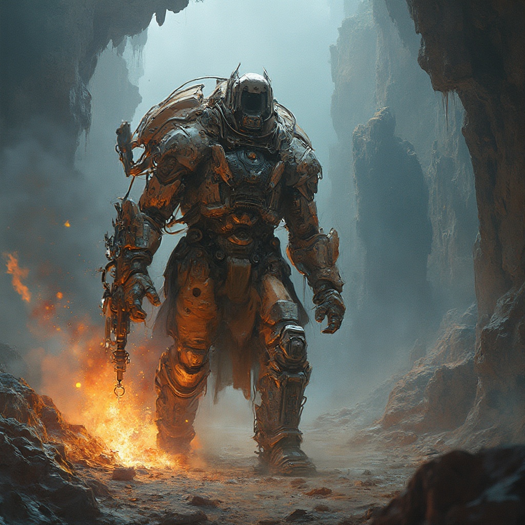 AI generated image by FLUX-Realism-Lora: mi visión es ser un científico y constructor super asombroso, trabajando en mis intereses profesionales y descubriendo cosas nunca antes vistas. genera una imagen con eso por favor