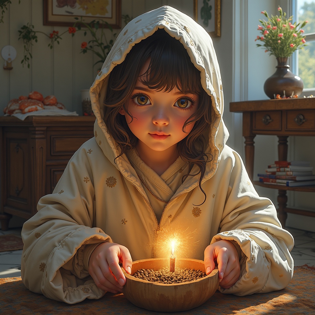 AI generated image by FLUX.1: انشئ صورة لبرج الصحوة في مسقط و خلفه ناطحات سحاب 