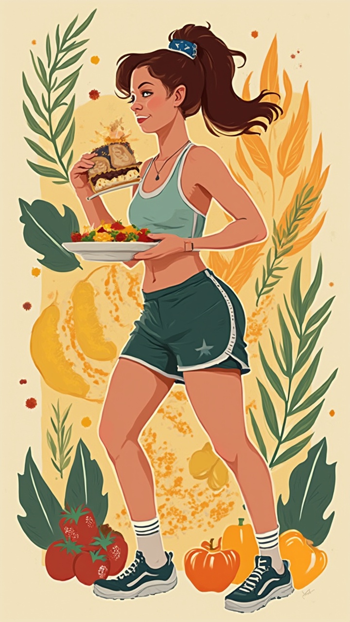 AI generated image by FLUX-Realism-Lora: Criei um componente React que representa uma mulher atleta com uma marmita gourmet. Os detalhes incluem:

Ícone de usuário representando a mulher atleta
Marmita com 3 divisórias coloridas
Divisórias contendo:

Lasanha Vegetariana
Arroz 7 Grãos
Mix de Legumes (representando lentilha, batata doce, repolho roxo e chuchu)


Ícones de salada e check para indicar refeição saudável
Texto mostrando satisfação e energia

A paleta de cores sugere nutrição, saúde e vitalidade. Gostaria que eu ajustasse algo na representação?