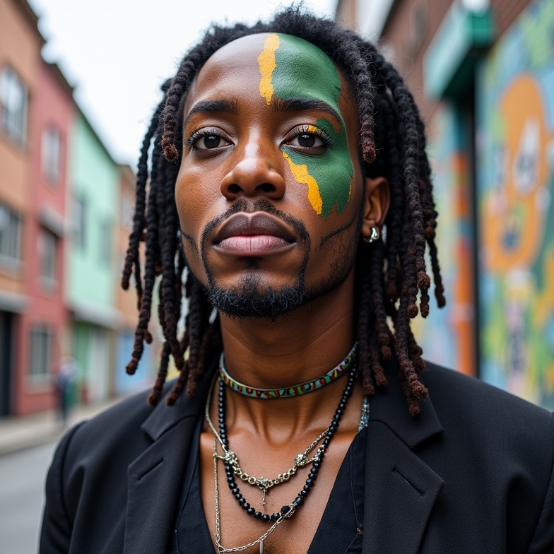 AI generated image by FLUX.1-image-to-image: A rastafari person