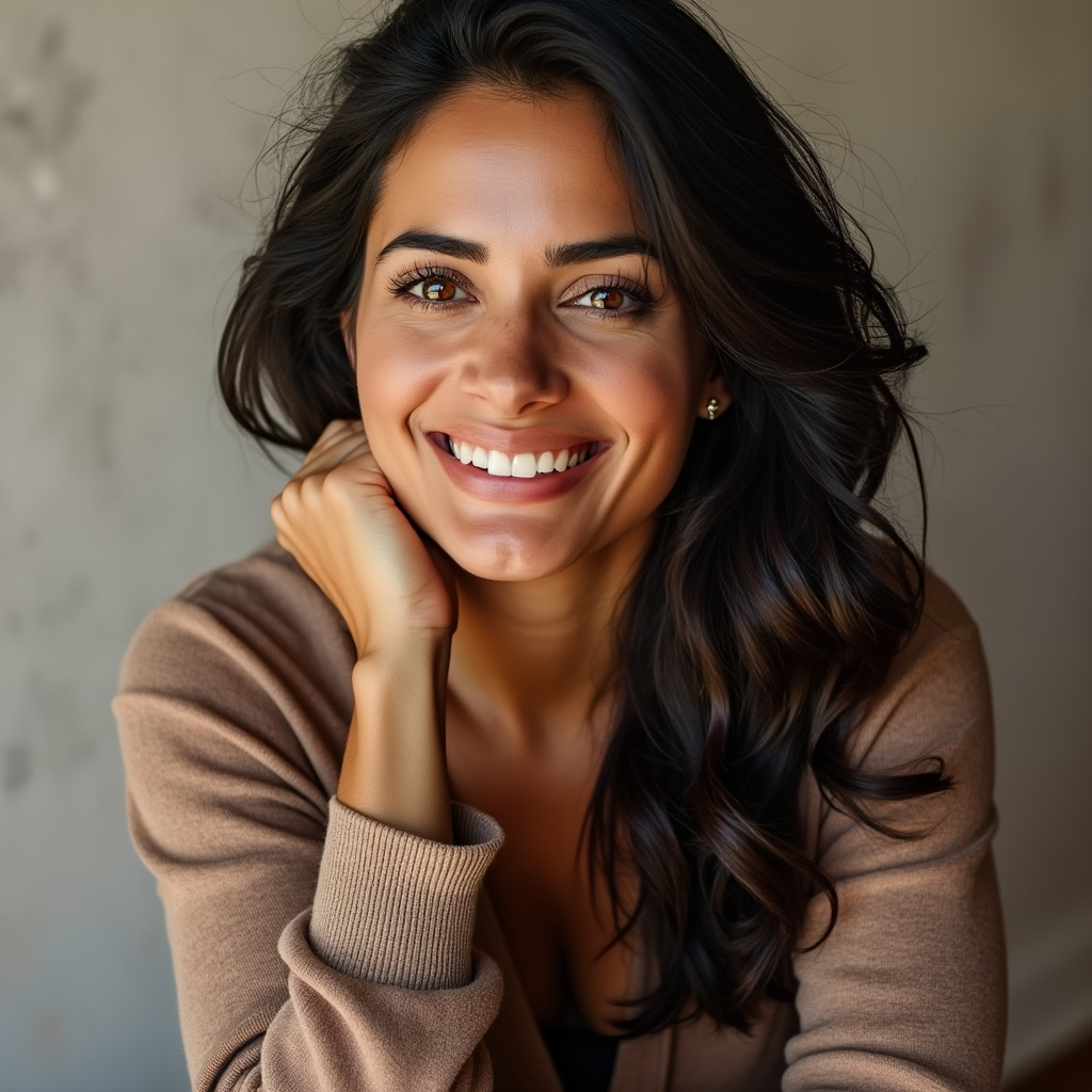 AI generated image by FLUX.1-pro: A latina woman in her 30s