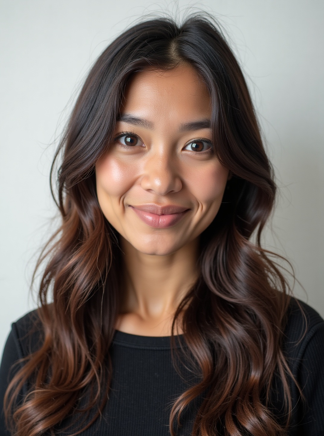 AI generated image by FLUX.1-image-to-image: passport photo, official ID headshot, neutral expression, facing camera directly, soft diffused studio lighting, plain solid white background, photorealistic, raw digital photo, no filters, no retouching, natural skin texture with visible pores, subtle skin imperfections, slight ISO noise, JPEG compression artifacts, realistic hair strands, natural eye details, no AI distortions, not AI generated, human-like, professional portrait
