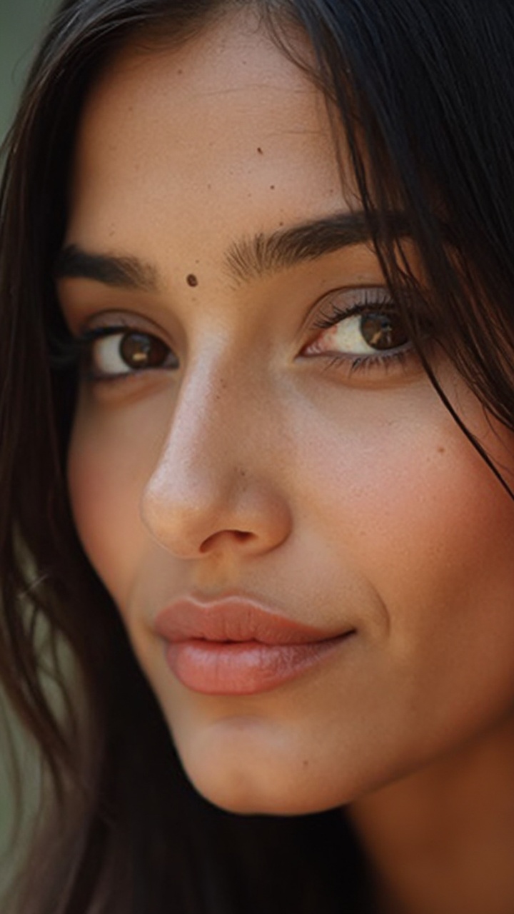 AI generated image by FLUX-Realism-Lora: A beautiful Indian model, eyes, lips, cheeks are beautiful, smooth