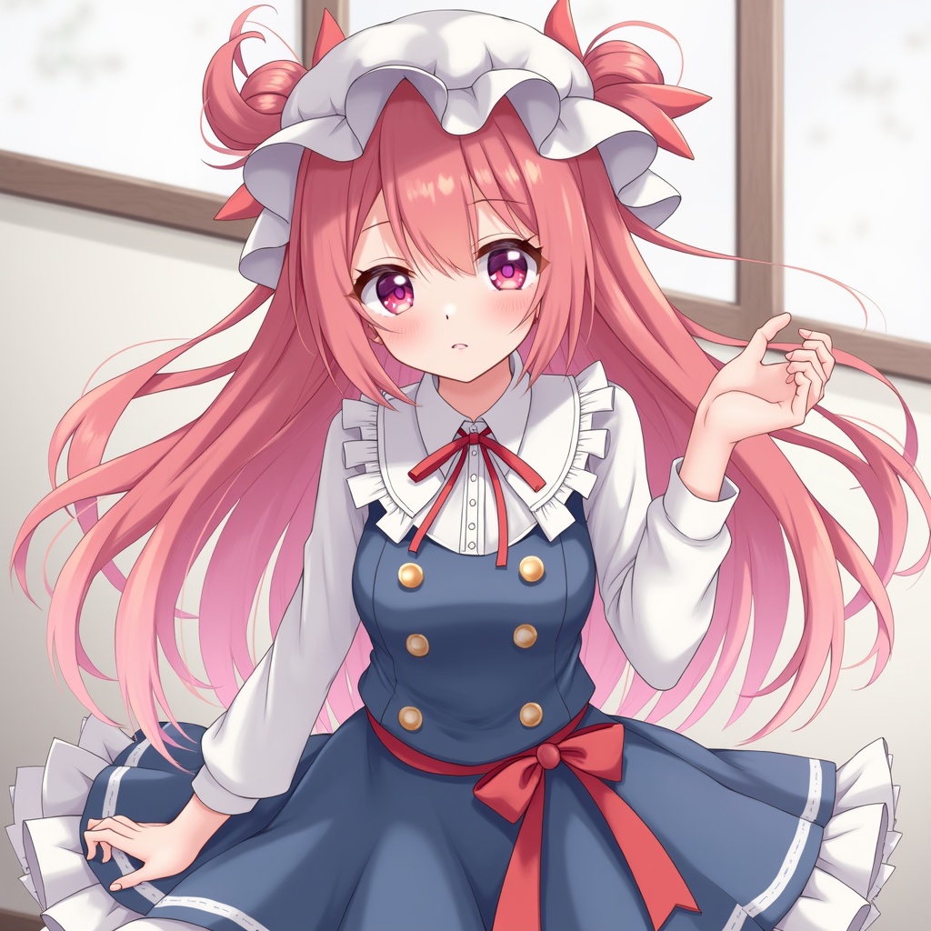 AI generated image by FLUX.1: anime girl