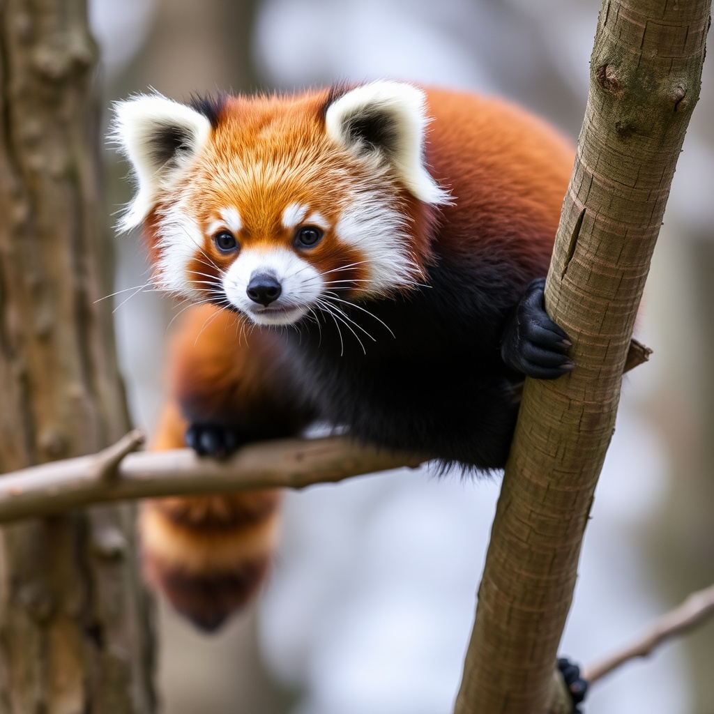 AI generated image by FLUX.1-schnell: Red Panda