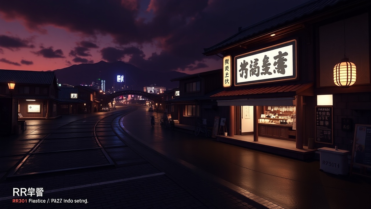 AI generated image by FLUX.1-schnell: 白头发二次元男性手里拿着R301冲锋