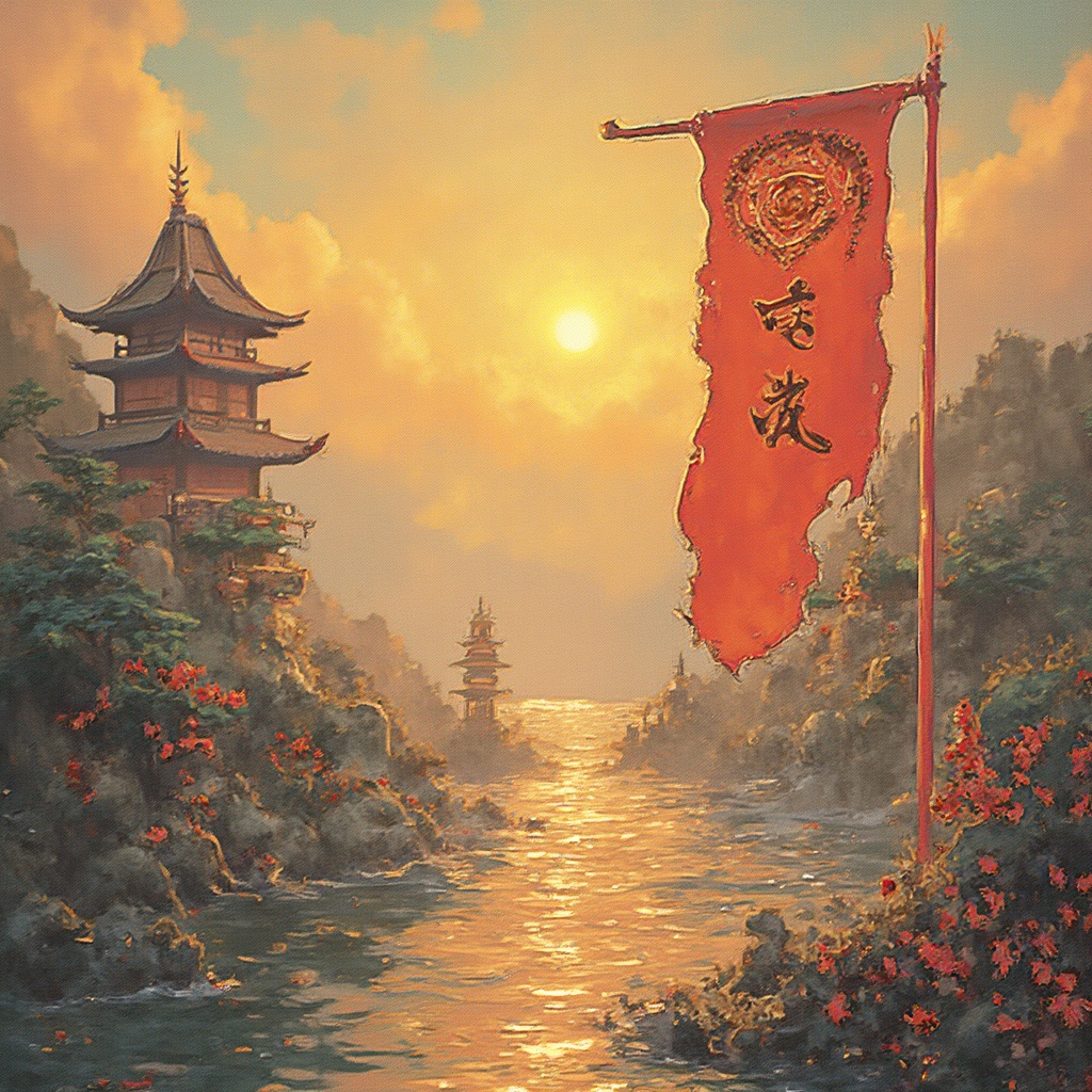 AI generated image by FLUX-Realism-Lora: 生成一副赛博朋克风格的天王魔礼青海报