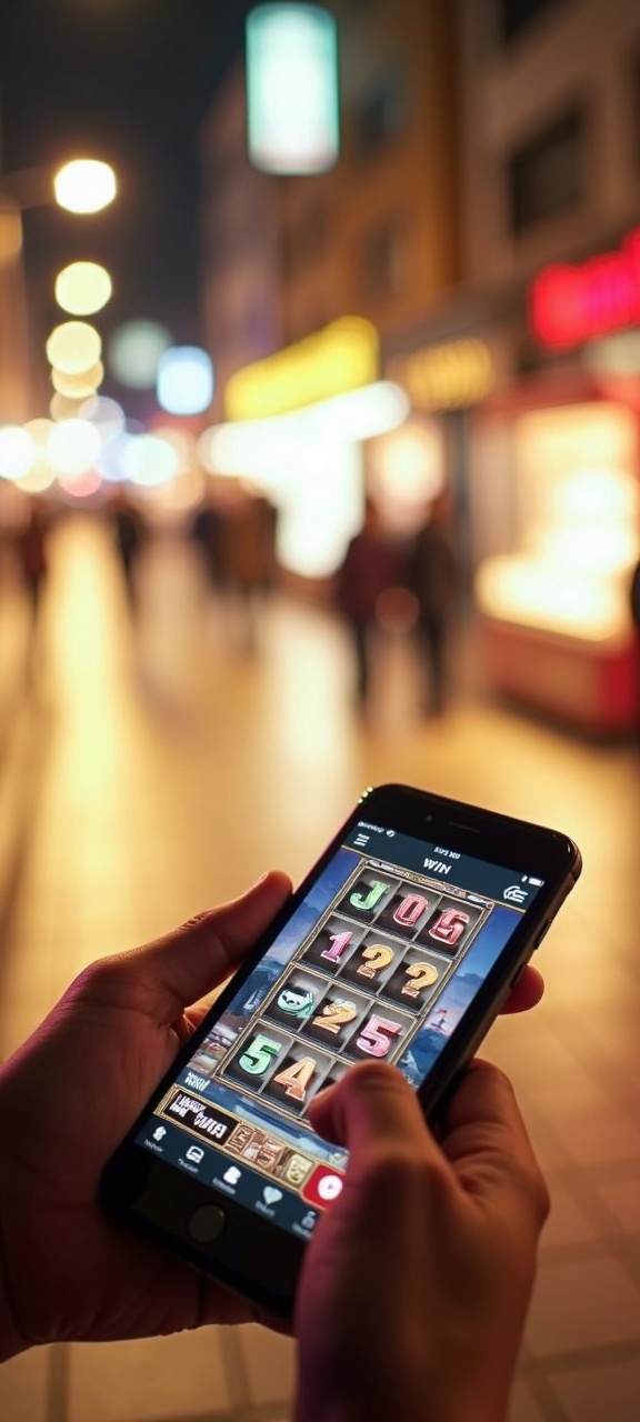 AI generated image by FLUX.1-image-to-image: ultra realistic unedited smartphone snapshot, casual real-world moment, documentary photography style

first person view of hands holding a smartphone with natural grip (NOT gaming controller), sometimes one hand sometimes two hands, natural variation

phone screen shows slot game win result, keep exact UI from input image, no redesign, no enhancement, physically accurate screen light reflecting on fingers

background must be strictly real everyday places with no cinematic styling, no aesthetic enhancement, no dramatic lighting

realistic locations only: normal street sidewalk, small local street food stall, cheap roadside café, simple convenience store interior, ordinary office desk environment, inside public bus or car, basic apartment room, parking lot, building entrance, supermarket aisle

lighting: natural real-world lighting only, imperfect exposure, phone camera auto settings, slight noise, uneven lighting, no HDR, no cinematic color grading

camera style: casual handheld phone photo, imperfect framing, slight blur allowed, documentary realism, unprofessional capture, no composition rules

style: raw unedited social media photo, real life gambling moment, non-staged environment, no CGI, no stylization

cinematic, aesthetic lighting, dramatic lighting, studio lighting, HDR, bokeh, depth of field blur, movie scene, cinematic composition, ultra aesthetic, neon glow, CGI, cartoon, fake 3D, stylized background, beautiful scenery, artistic shot, overprocessed image, perfect composition, luxury environment, influencer style, Instagram look, extra fingers, deformed hands, watermark, text errors, UI redesign