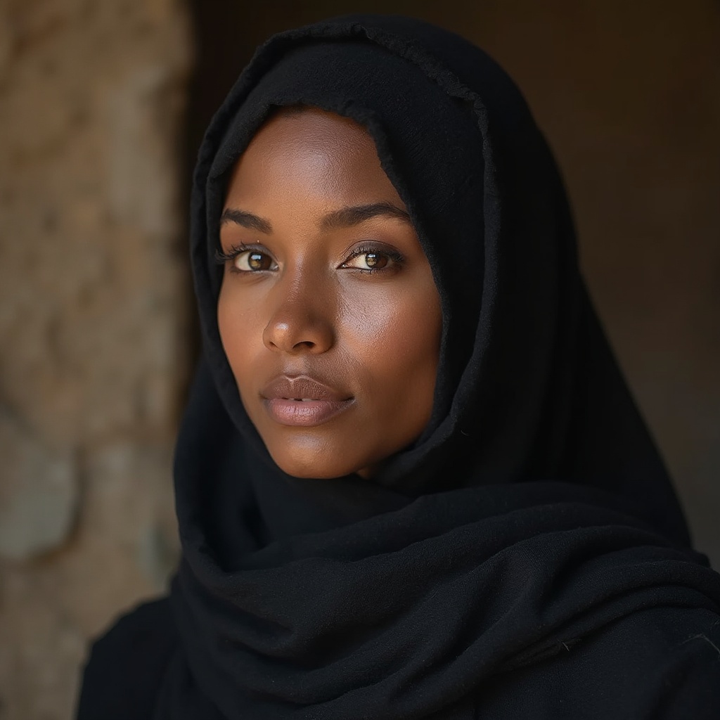 AI generated image by FLUX-Realism-Lora: a beautiful light skin lady wearing hijab
