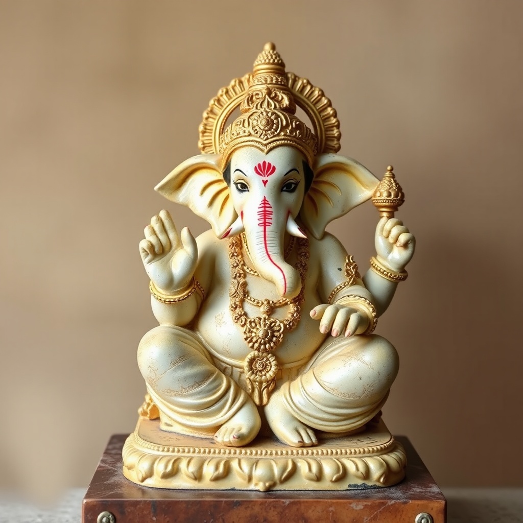 AI generated image by FLUX.1-schnell: lord Ganesha

