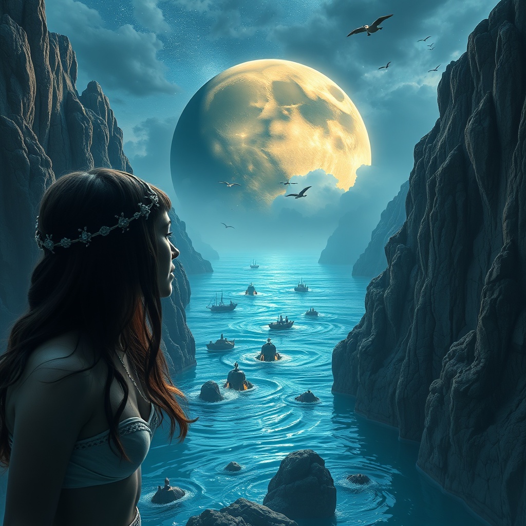 AI generated image by FLUX.1-schnell: el planeta neptuno en la vida real con una persona