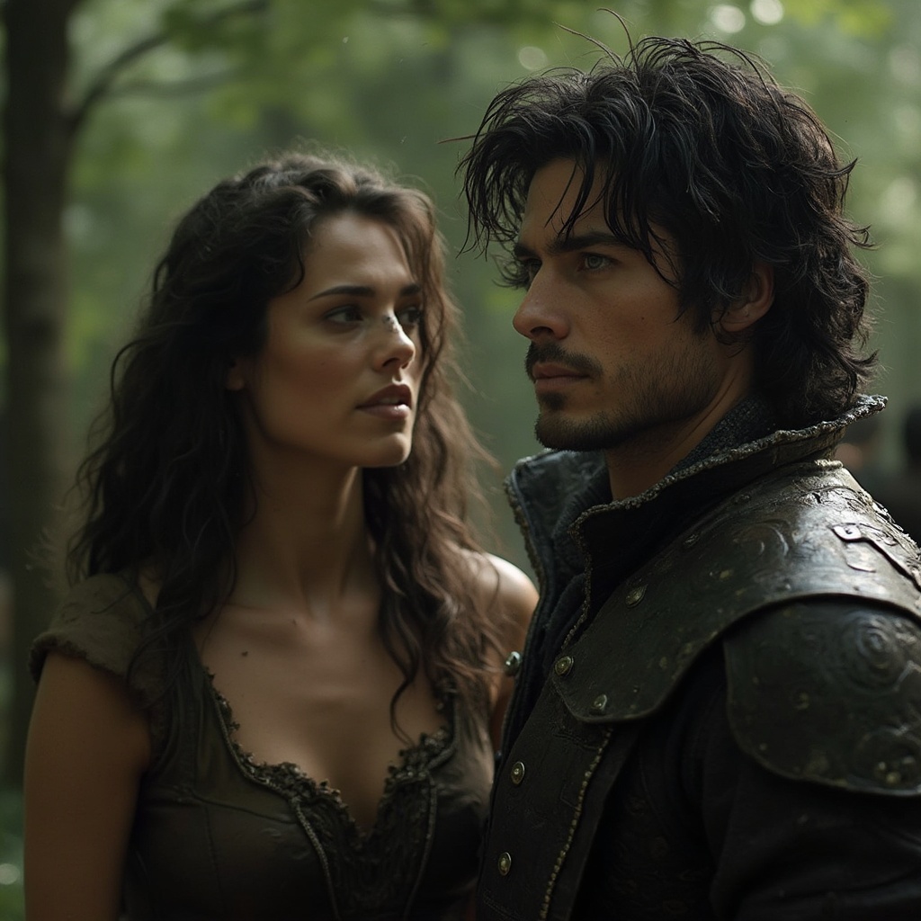 AI generated image by FLUX-Realism-Lora: creame una foto donde este jacob black y a un costado isabella swang 