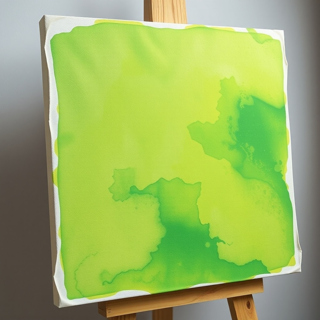 AI generated image by FLUX.1-schnell: a silkscreen canvas used for printing with gelatin on the canvas