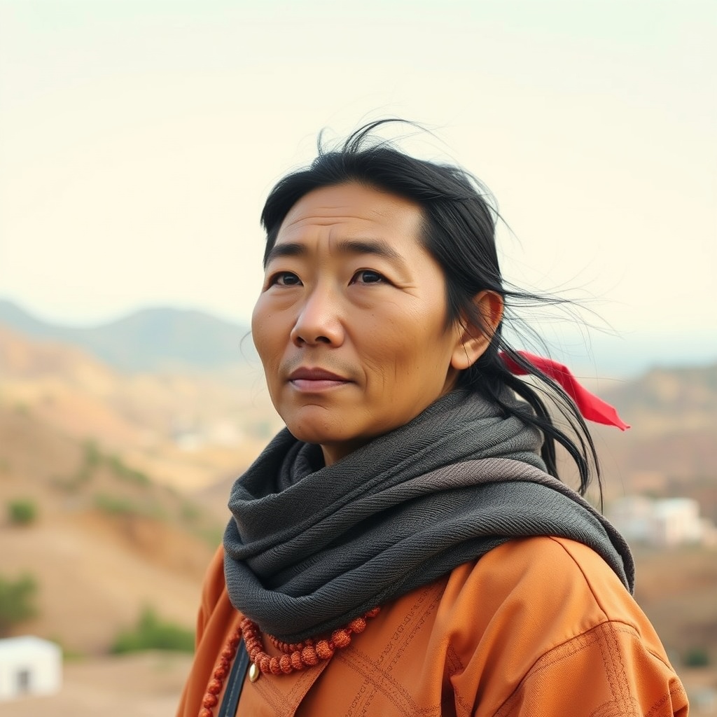 AI generated image by FLUX.1-schnell: Me not Chinese a Indian Indians Are not looks Similar to chinese