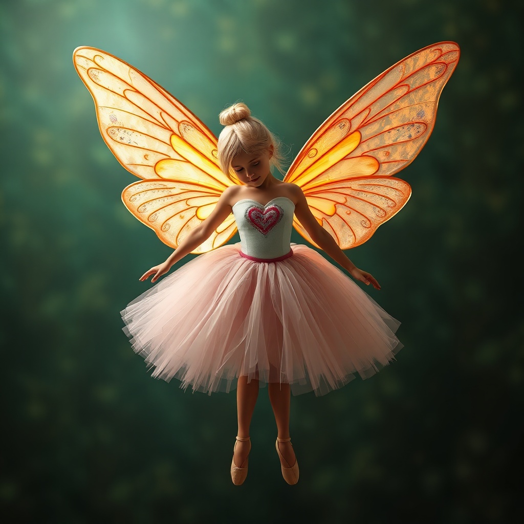 AI generated image by FLUX.1-schnell: a tooth fairy wearing ballet skirt