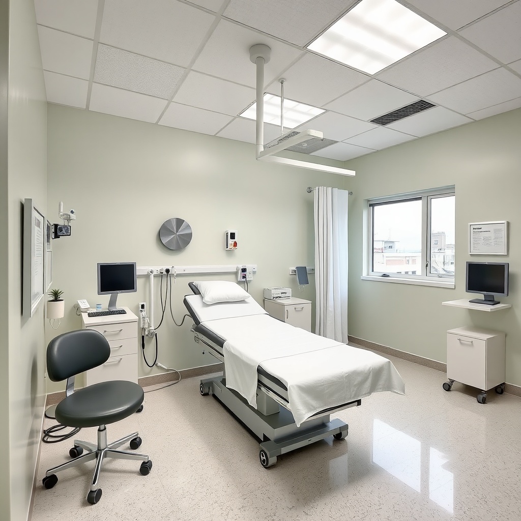 AI generated image by FLUX.1-schnell: Medical clinic