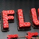 AI generated image by FLUX.1-image-to-image: black forest gateau cake spelling out the words "FLUX DEV", tasty, food photography, dynamic shot