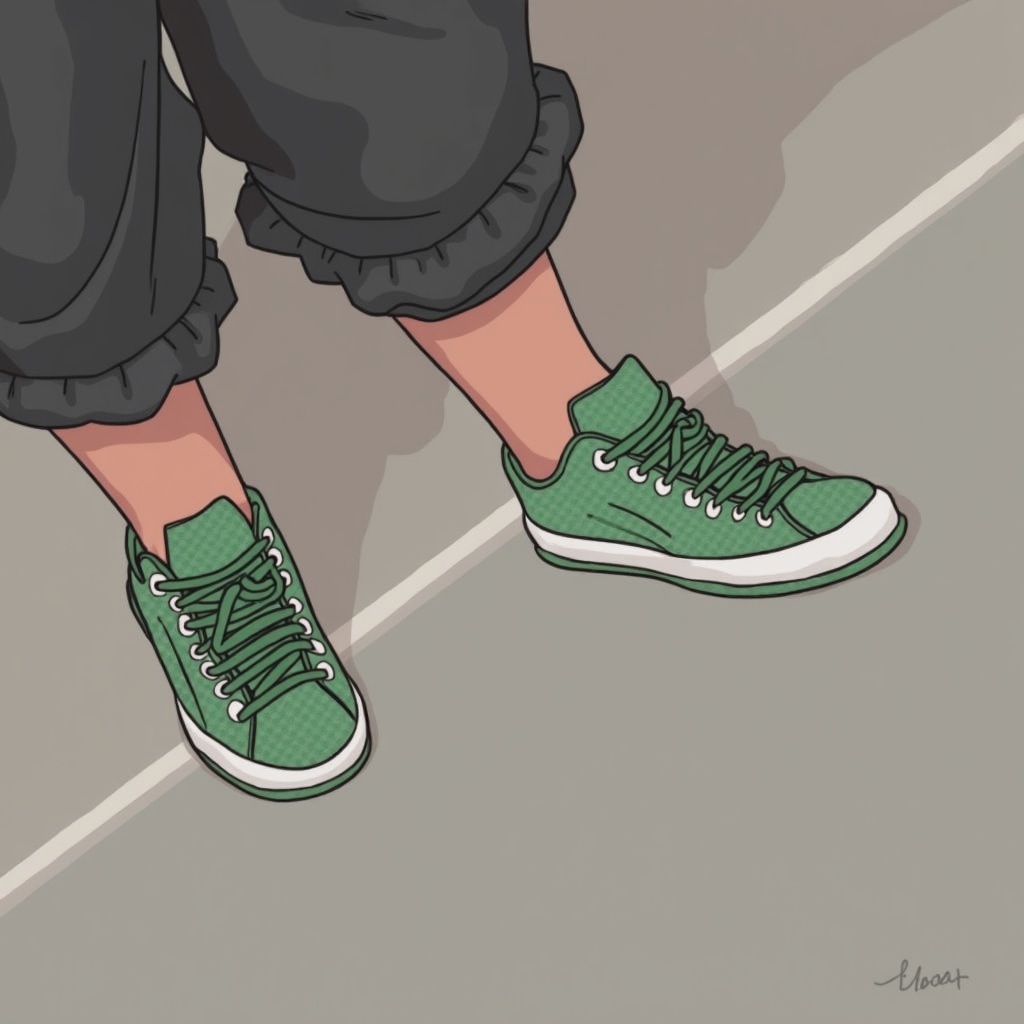 AI generated image by FLUX.1-image-to-image: change the color of this shoes
