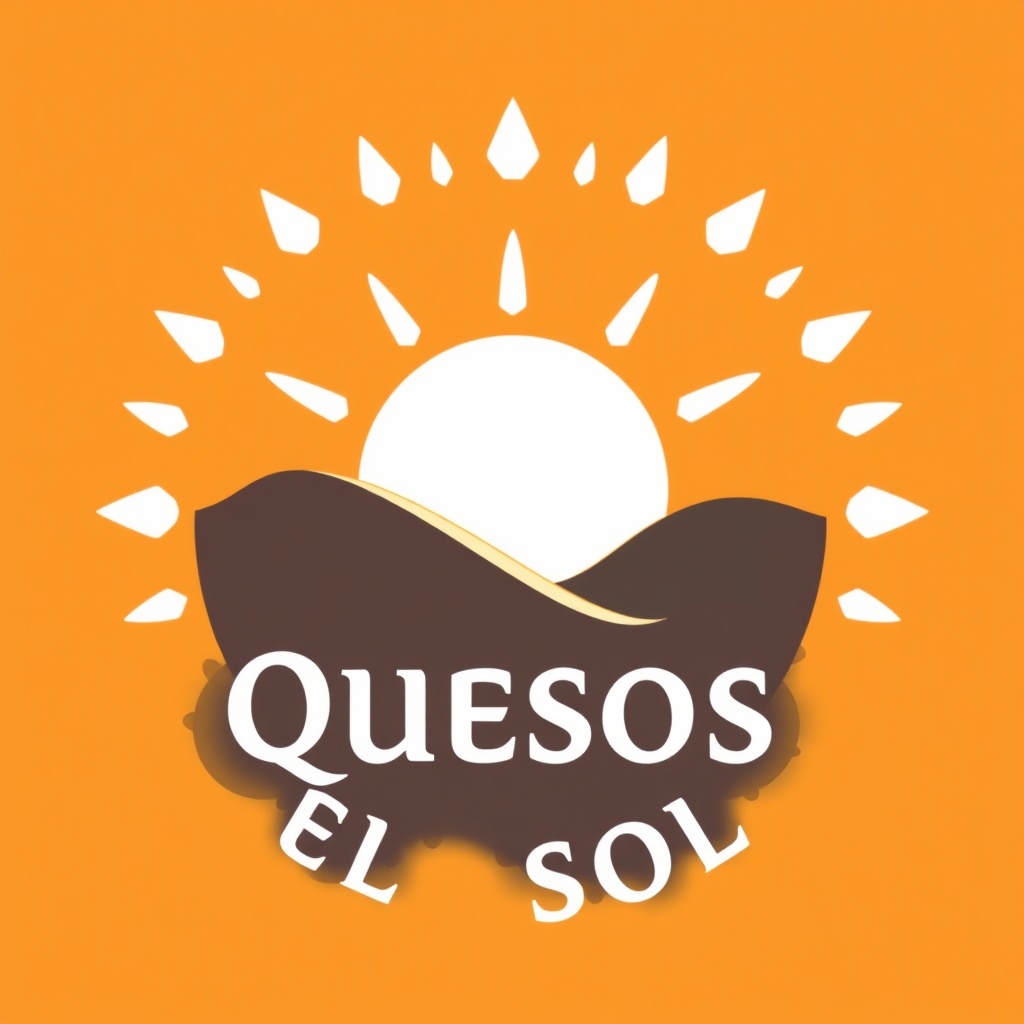 AI generated image by FLUX.1-schnell: logo de una empresa   quesos  el sol 
