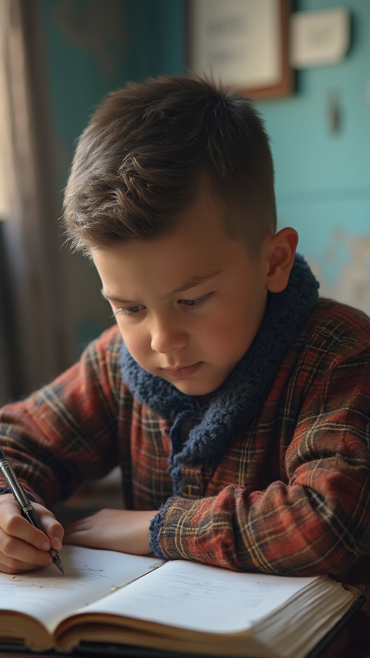 AI generated image by FLUX-Realism-Lora: a boy failed in exams

