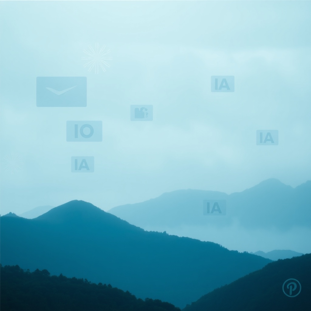 AI generated image by FLUX.1-schnell: fondo con imagenes de IA de fotos, video y texto