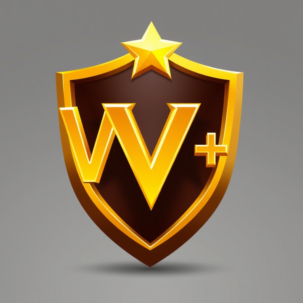 AI generated image by FLUX.1-schnell: "VIP+" simple image for a rank 
  
