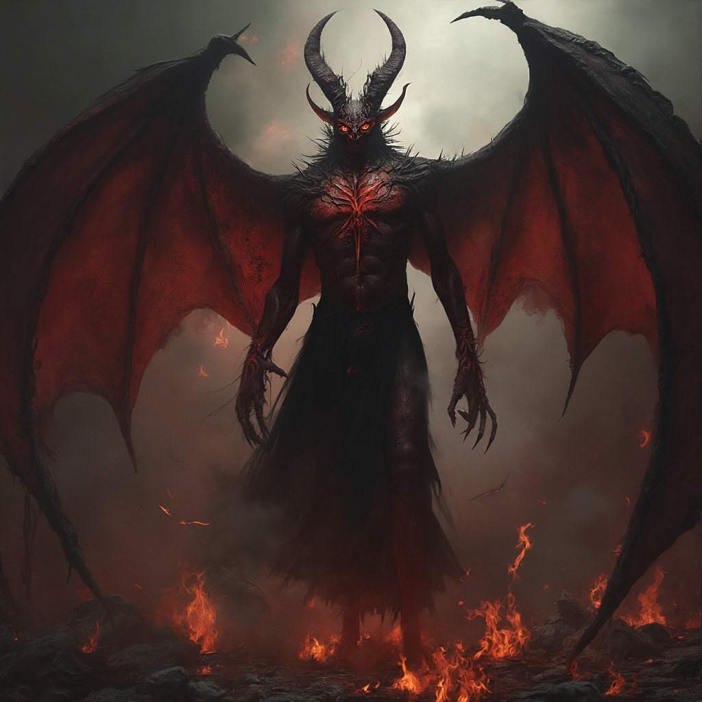AI generated image by FLUX-Realism-Lora: A demon from the depths of hell, ultra-realistic