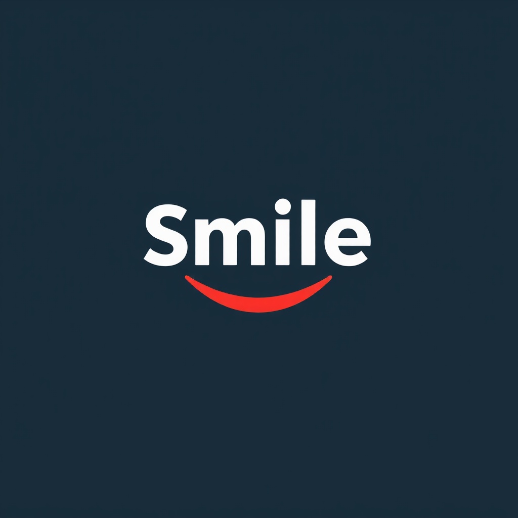 AI generated image by FLUX.1-schnell: Make a logo for pvc window and doors maker company. The key word is Smile