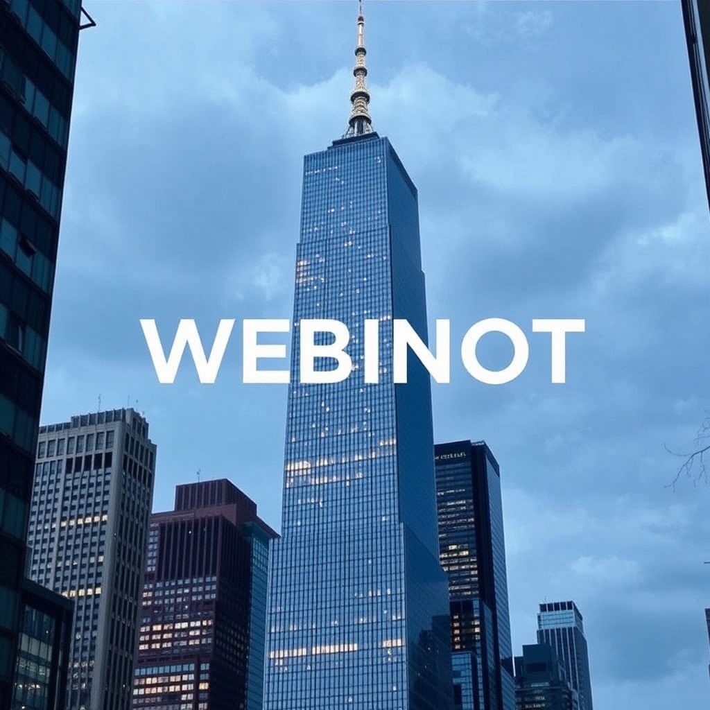 AI generated image by FLUX.1-schnell: j'aimerais que tu incrustes se logo de la société webinot (que tu peux reprendre sur www.webinot.fr) à la verticale sur une tour à new york, comme si c'était le nom de la tour.
ne pas couper le nom WEBINOT
