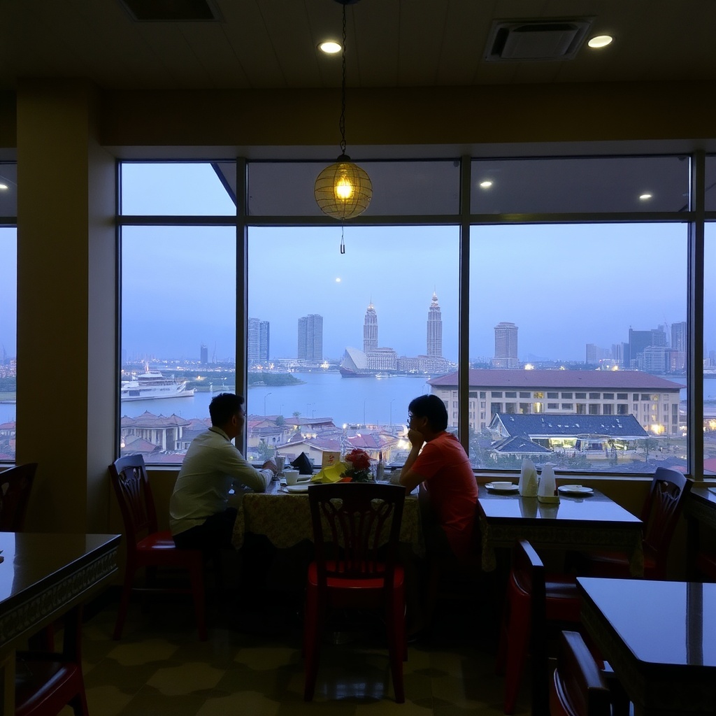 AI generated image by FLUX.1-schnell: IMG_1024.HEIC Malay in Restaurant