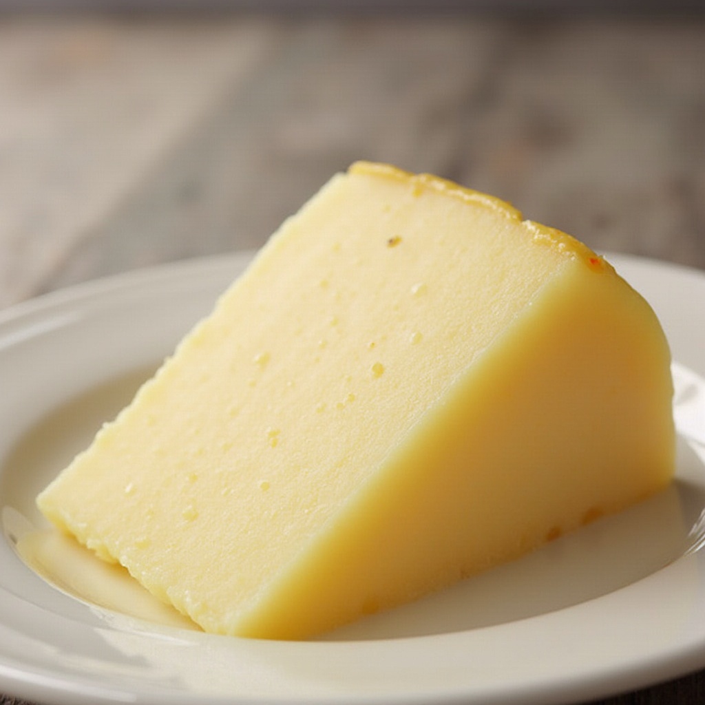 AI generated image by FLUX-Realism-Lora: Hazme una imagen de un empaque de queso de la marca de una procesadora de leche llamada "D'Lait". Que sea elegante y se vea el queso realista.