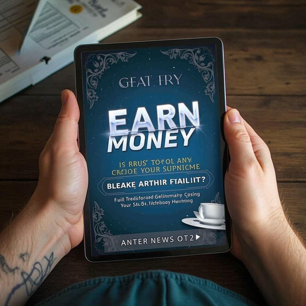 AI generated image by FLUX.1-pro: ebook earn money from Arternit