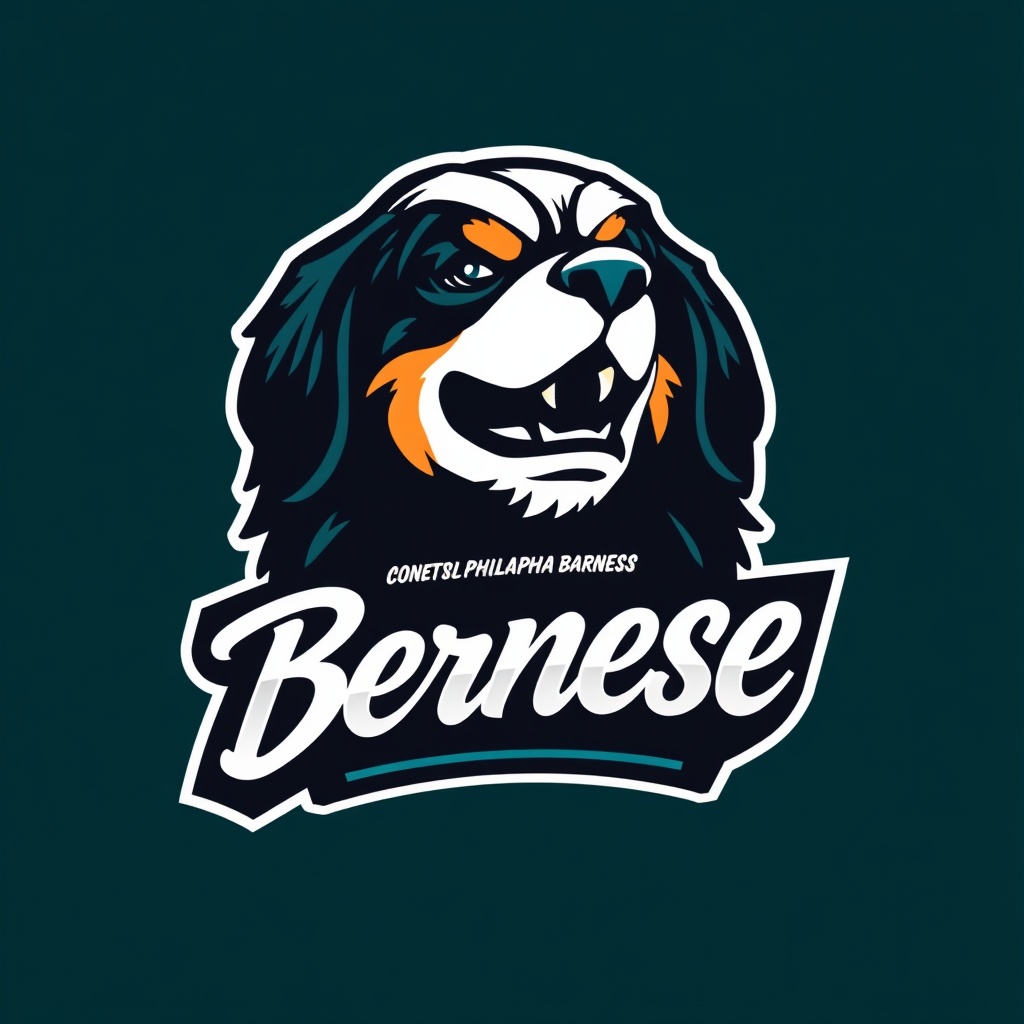 AI generated image by FLUX.1-schnell: https://news.sportslogos.net/2022/06/17/philadelphia-eagles-introduce-new-wordmark/football/
Erstelle ein Fantasy Football Team Logo, wo ich die philadelphia eagles als beispiel nehmen möchte (oben eingefügter Link), allerdings dann statt adler mit einem Bernersennenhund, daher soll das team philadelphia Bernese heißen. Die schriftart darunter soll die gleiche sein, aber eben nicht EAGLES, sondern BERNESE und der Kopf darüber soll kein Adler sein, sondern ein Bernersennen Kopf, aber in der gleichen Machart, auch in 2D und auch böse schauend mit offenem Maul. gleiche Farbkombination wie im Eagles Logo