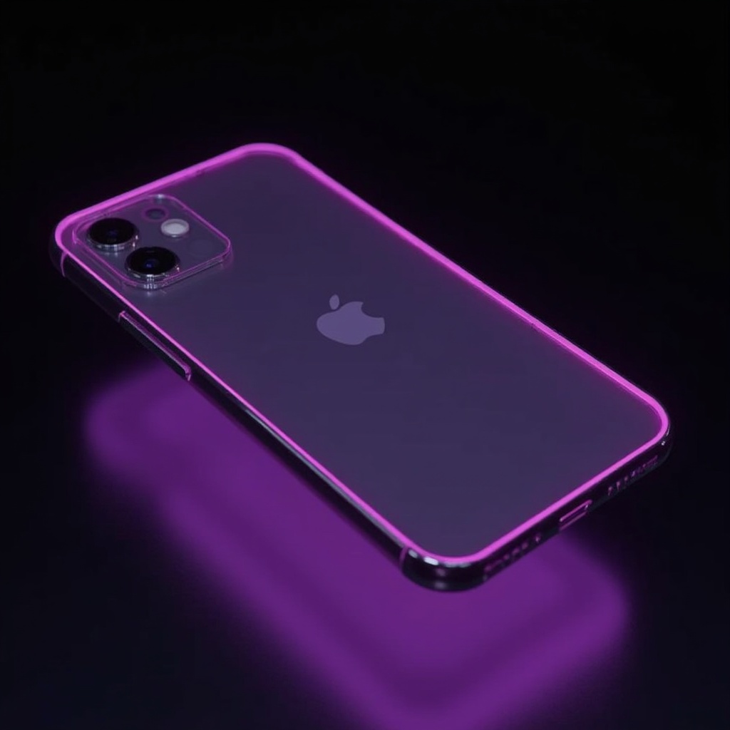 AI generated image by FLUX-Realism-Lora: A hyperrealistic 3D-rendered image of an invisible iPhone 16, where only its outer frame is visible, glowing in an elegant neon purple hue (4F1787). The phone is rotated at precise angles:
X-axis: Tilted backward by 20 degrees
Y-axis: No rotation (0 degrees) â the phone remains facing forward with no left or right turn
Z-axis: Rotated 15 degrees clockwise
This rotation creates a dynamic three-quarter perspective, showing both the front and a subtle portion of the side frame. The frame has a sleek, metallic structure with rounded edges, smoothly reflecting ambient light. The power and volume buttons are subtly outlined, maintaining realism.
The screen is transparent, featuring a faint spherical reflection near the center to enhance the futuristic depth effect. The notch is clearly visible at the top, showing subtle sensor cutouts.
â Do NOT show the camera frame on the back of the phoneâonly the glowing outline of the device should be visible.
The phone casts a soft purple glow onto the surface below, creating a gentle gradient reflection that enhances depth. The background is completely black, ensuring strong contrast that highlights the glowing purple frame. The lighting is subtle but focused, emphasizing the sleek, futuristic design without overpowering the scene.
The image should be rendered in photorealistic 3D style, ensuring sharp reflections, smooth metallic edges, and an immersive sense of realism