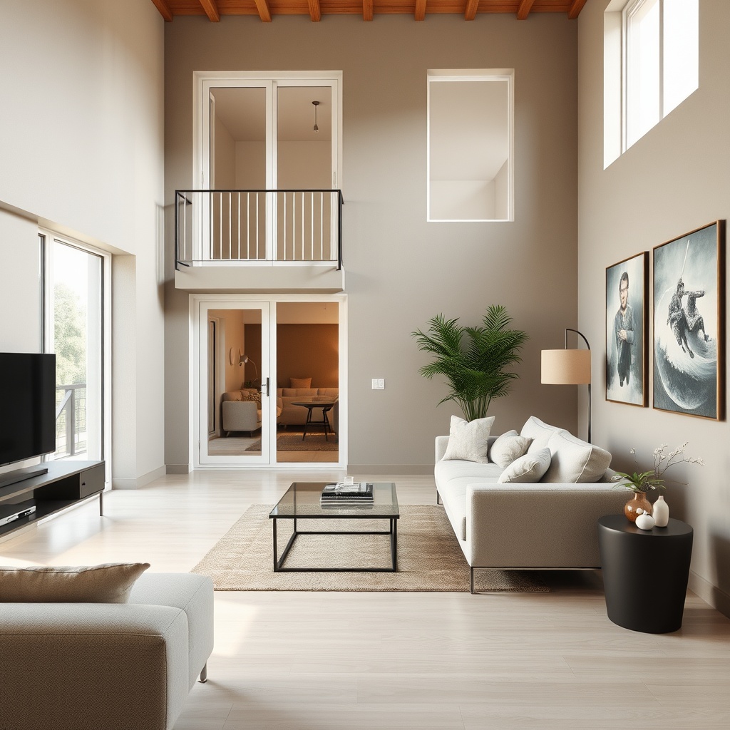 AI generated image by FLUX.1-schnell: muestrame una sala de estar, donde el balcon de esa sala este en la fachada del edificio y del lado opuesto una ventana, que permite la ventilacion cruzada. Cerca de la pared de la ventana esta el pasillo que permite profundizar mas en la casa y se sabe el balcon tiene puertas de cristal corredizas.
Esta sla es de un solo piso, con techo y el balcon con puerta corrediza esta justo al frente de la ventana, entinde no debe haber ventanas a los costados, SON PARALELOS