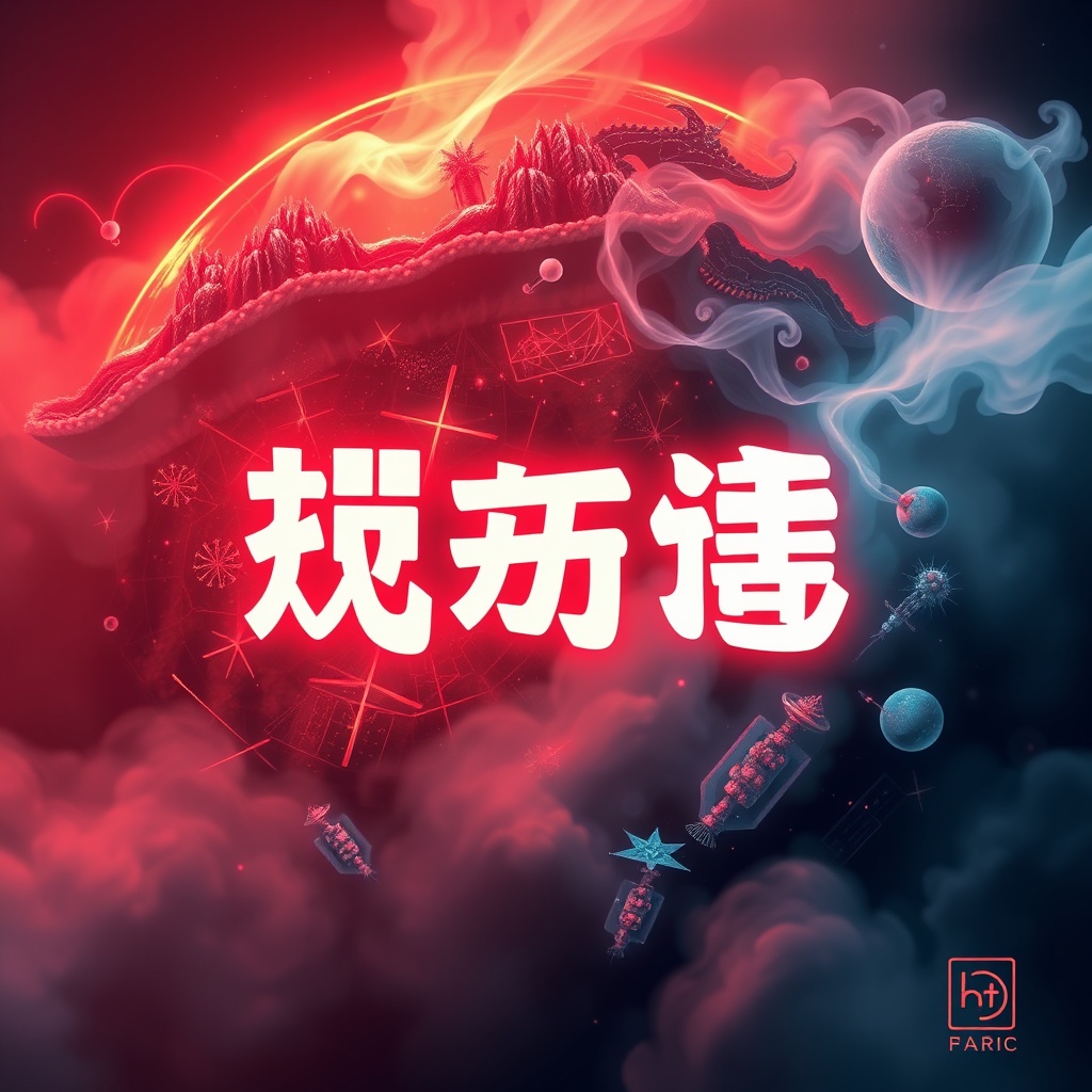AI generated image by FLUX.1-schnell: 飛機飛過,雲朵變成牡羊座