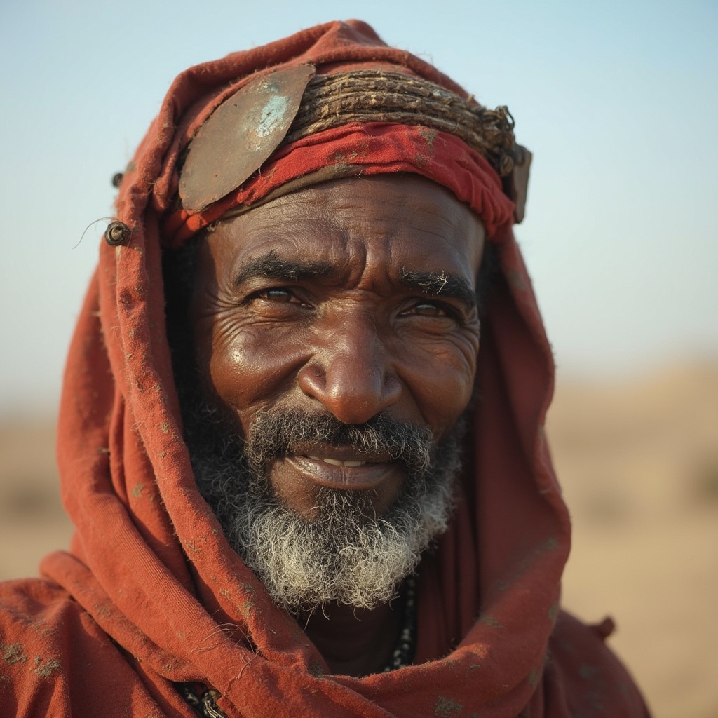 AI generated image by FLUX-Realism-Lora: Portrait eines Tuareg