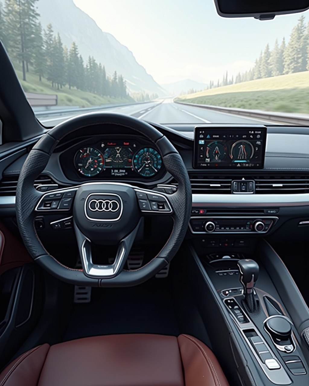 AI generated image by FLUX-Realism-Lora: Die SW Funktion FAS Profile Master 2 werden in Audi, Porsche, Lamborghini und Bentleys verbaut (werden) im Modellbaukasten PPE 1.2. Der ProfileMaster ermÃļglicht dem Nutzer des Fahrzeugs sämtliche FAS Funktionen zu konfigurieren und diese in Profile abzuspeichern um sie als Schnellauswahl umschalten zu kÃļnnen. Die zunehmende FÃŧlle von Fahrerassistenzsystemen und deren Konfigurierbarkeit erfordert eine stärkere BÃŧndelung, um das Einstellen dieser FAS-Funktionen fÃŧr den Kunden zu vereinfachen. Zu den EinstellmÃļglichkeiten gehÃļrt das Ein-und Ausschalten von FAS-Funktionen, sowie das Konfigurieren von Funktionsparametern (z.B. Schwellen, Limits).
Das Zusammenfassen mehrerer FAS-Funktionen zu einer Konfiguration wird als FAS-Profil bezeichnet. Die Konfigurationen der FAS-Profile werden zentral vom FAS-Profile Master 2.0 Fahrzeugnutzerkonten-abhängig gespeichert
Ich stelle mir ein stilisiertes Fahrzeugcockpit (passend zu den Marken) vor, mit dem HMI Modul im Vordergrund und der Profilauswahl. Idealweise als zarte Zeichnung mit weichem Bleistift.