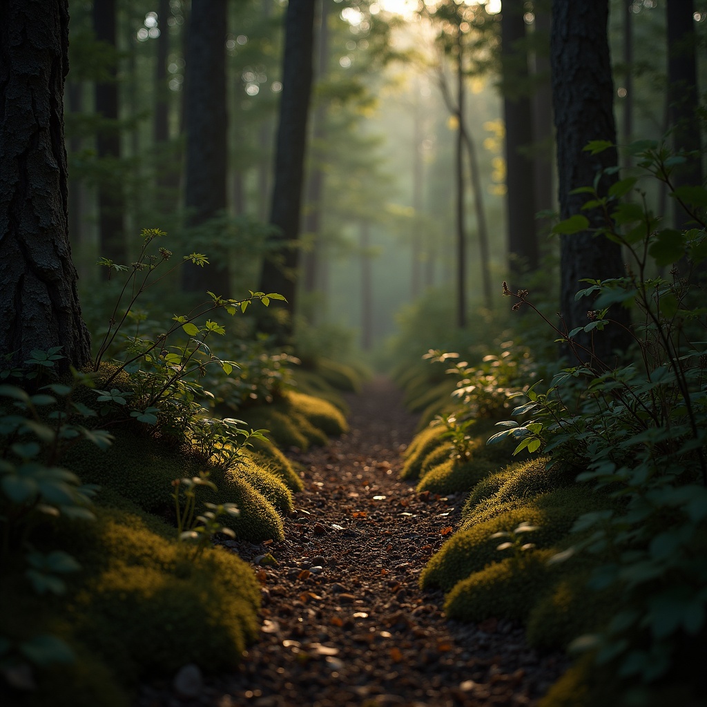 AI generated image by FLUX.1: caca au milieu d une foret