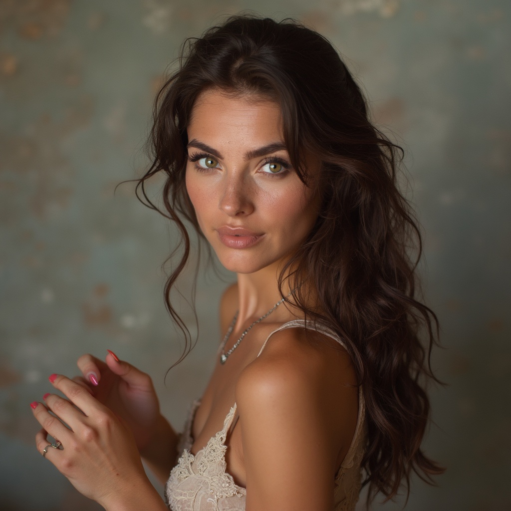 AI generated image by FLUX-Realism-Lora: modelo portuguesa, 30 anos, cabelo liso